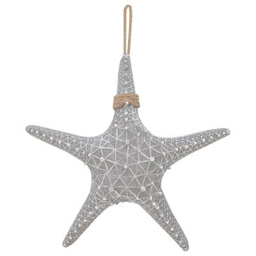 Maple and Jade 20" x 20" Coastal Starfish Wall Decor in Gray, , large