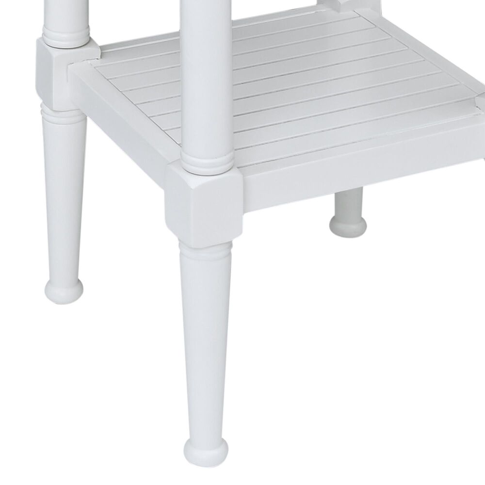 Linon Home Decor Seaboard End Table in White, , large