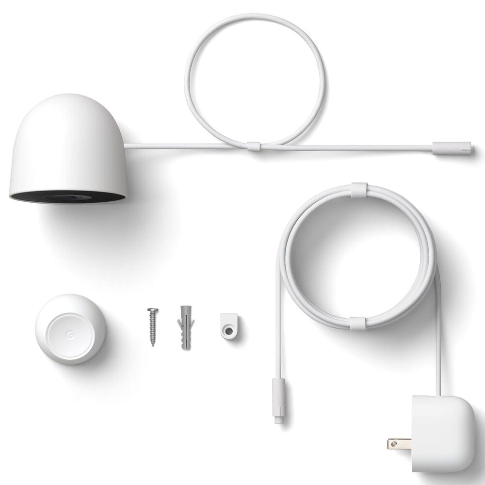 Google Nest 2-Pack Outdoor Smart Security Camera in Snow (2rd Gen), , large