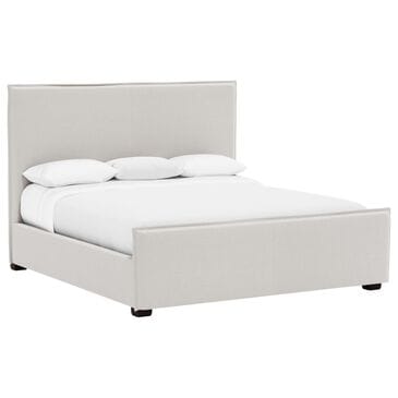 Bernhardt Griffin King Upholstered Panel Bed in White and Cream, , large
