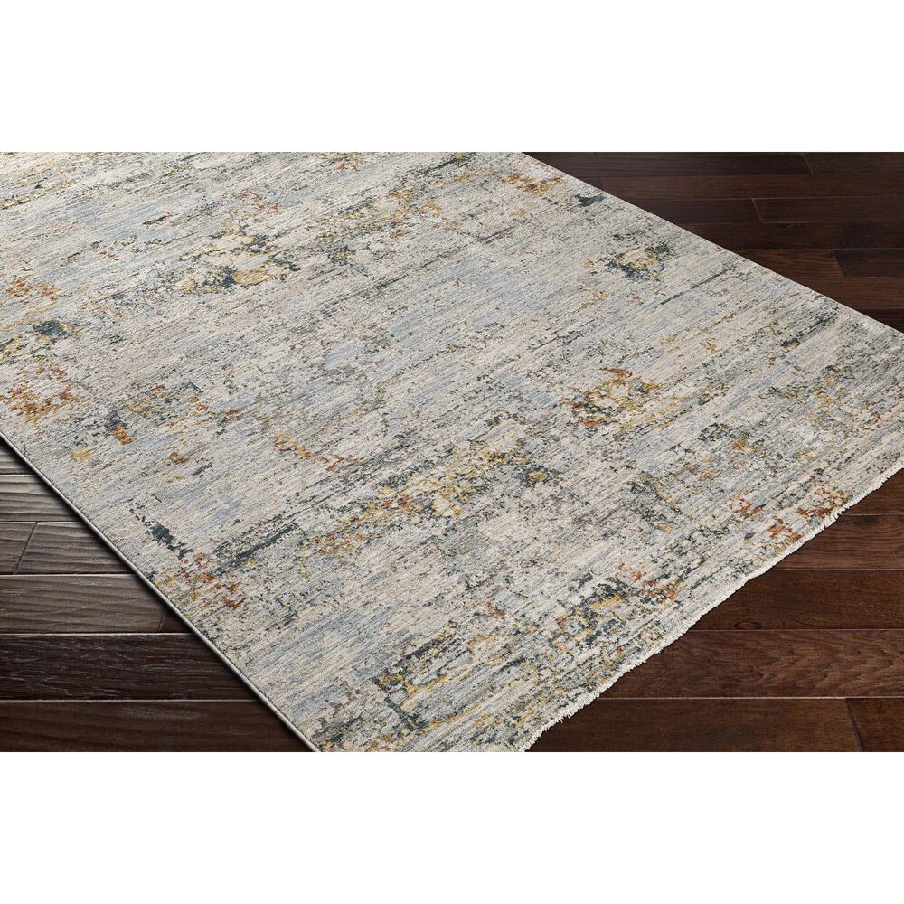 Surya Laila  6&#39;7&quot; x 9&#39;6&quot; Light Gray, Navy, Teal, Clay and Camel Area Rug, , large