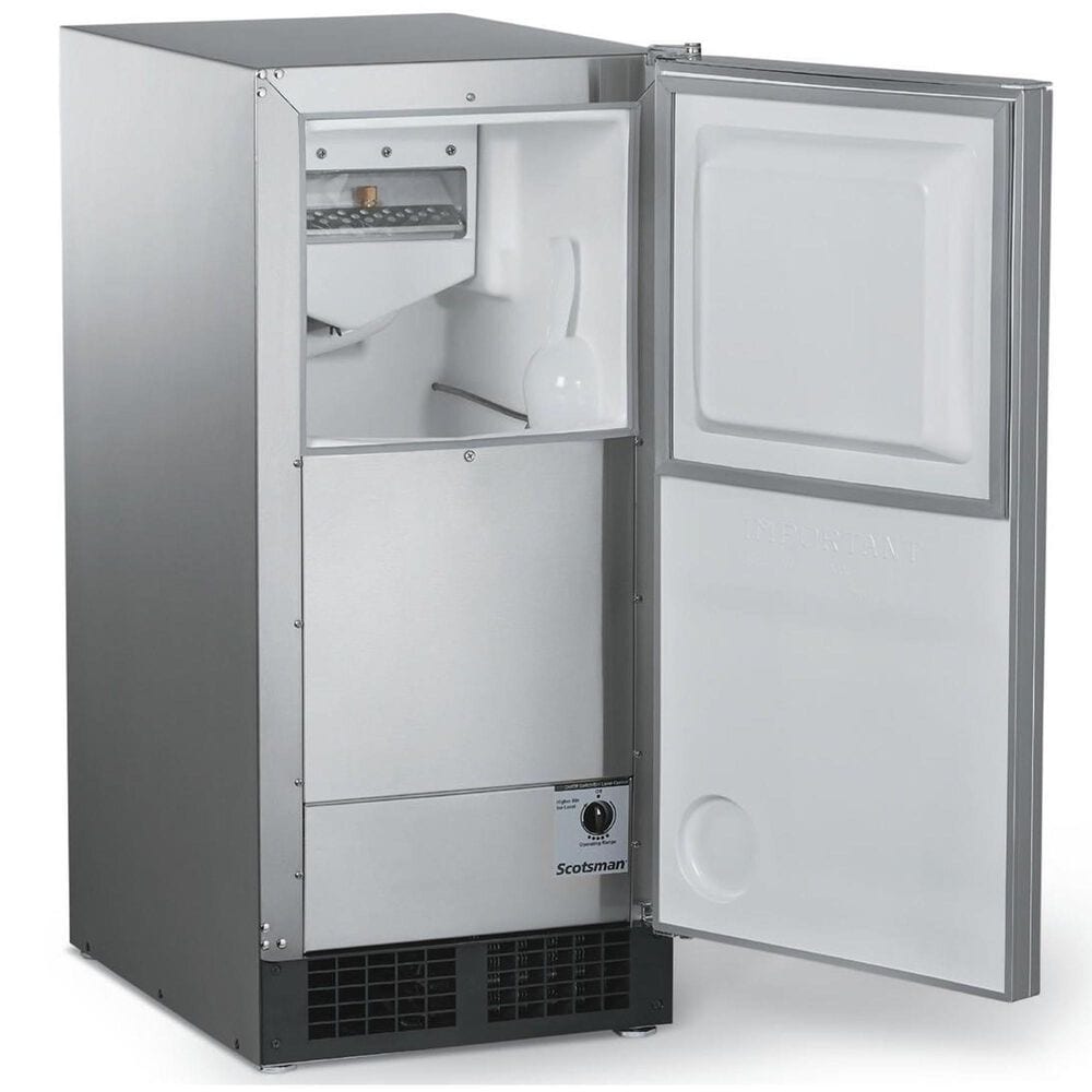 Scotsman Under-Counter Automatic Ice Machine with Gravity Drain in Stainless Steel, , large