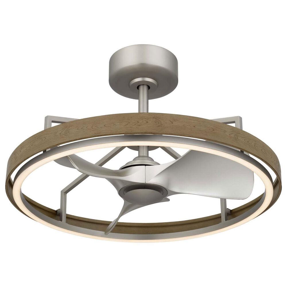 Cal Lighting Arroyo Ceiling Fan Light in Brushed Steel, , large