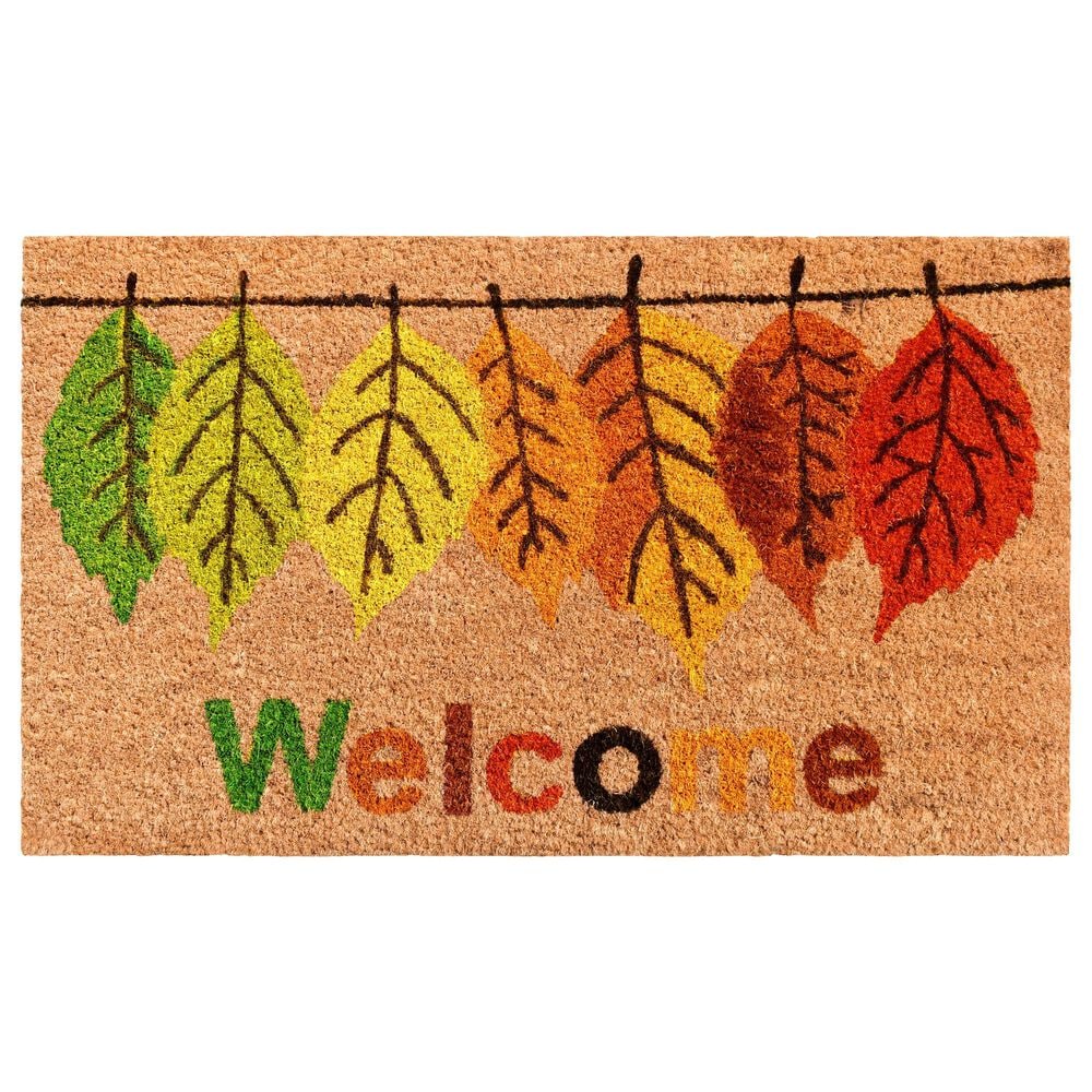 Callaway Fall Colors 1"5" x 2"5" Multicolor Door Mat, , large