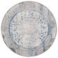 Safavieh Invista Traditional 6"7" Round Grey and Blue Area Rug, , large