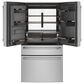Cafe 27.8 Cu. Ft. Capacity 4-Door Smart French Door Refrigerator in Stainless Steel, , large