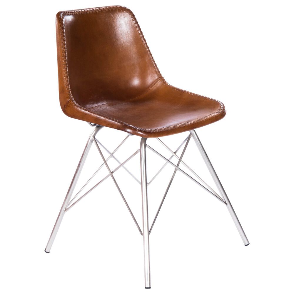 Butler Inland Side Chair in Medium Brown, , large