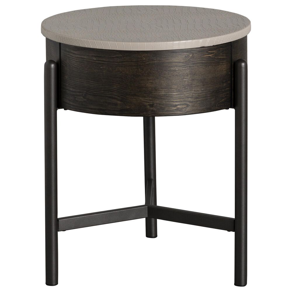 Mayberry Hill Nica End Table in White and Brown, , large