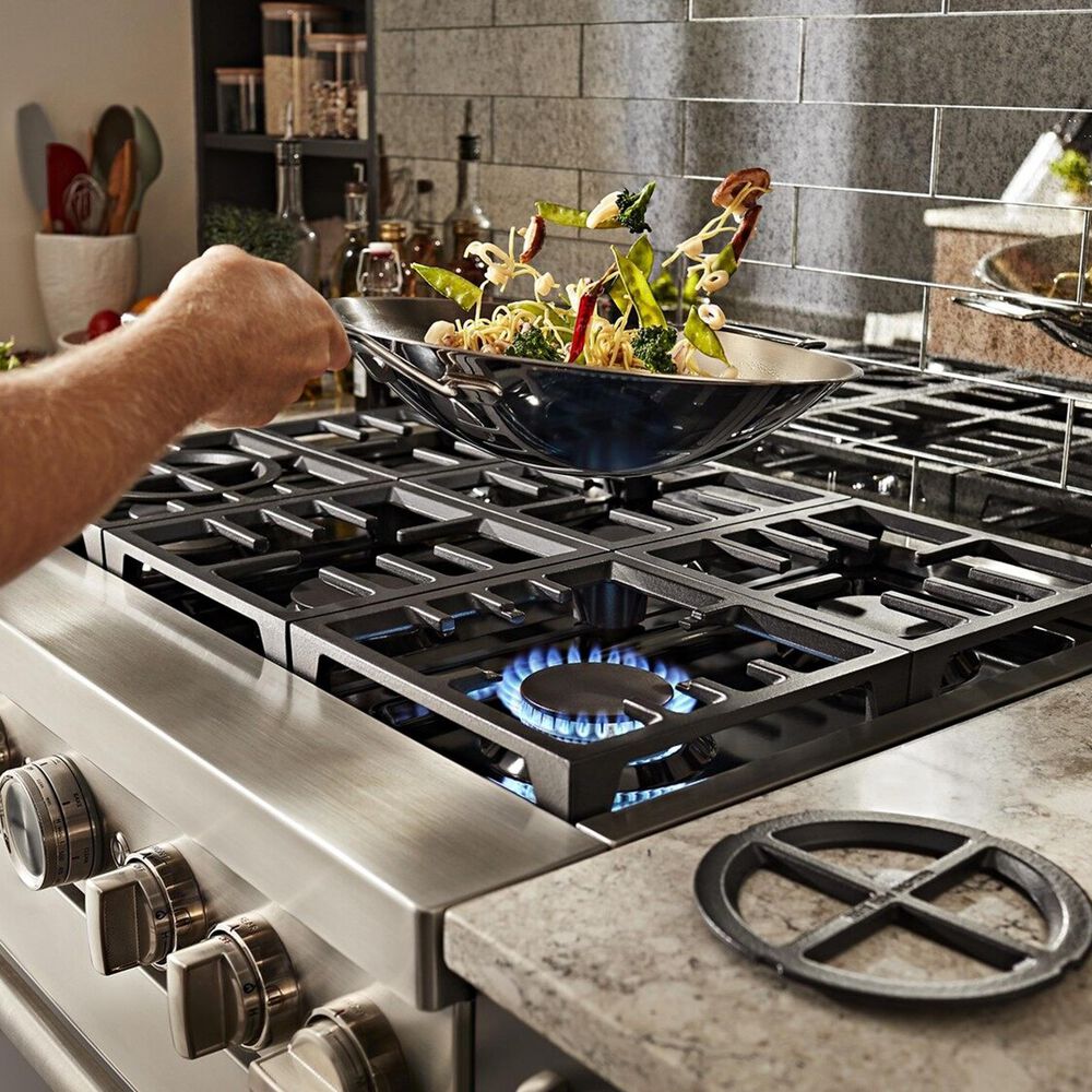 KitchenAid 48&quot; Professional Double Oven Dual Fuel Range in Stainless Steel, , large