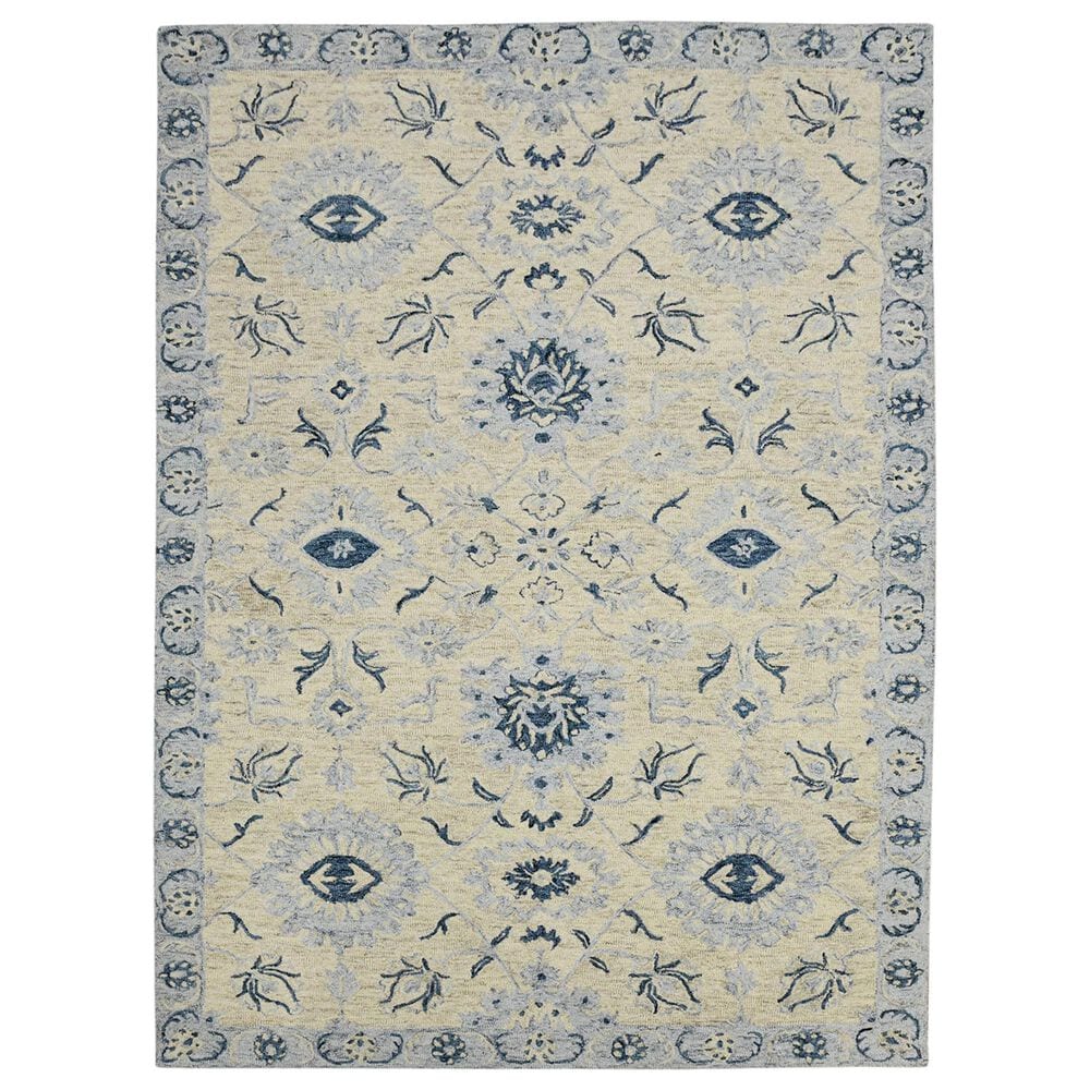 Amer Rugs Romania 8" x 10" Light Blue Area Rug, , large