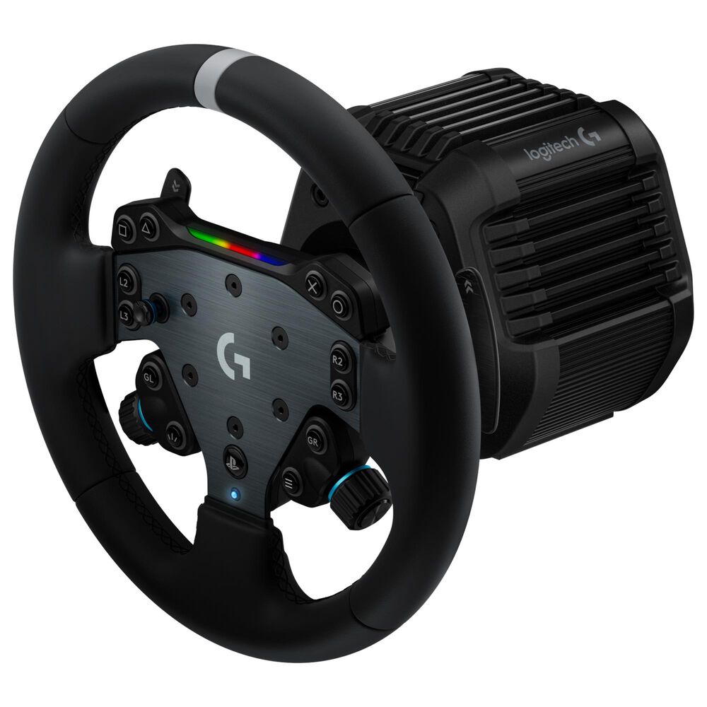 Logitech RS50 System 3-Piece Sim Racing Steering Wheel Setup for PS|PC in Black, , large