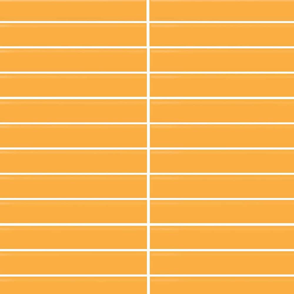 Dal-Tile Color Wheel Mustard 12&#39;&#39; X 10&#39;&#39; Ceramic Mosaic Sheet, , large