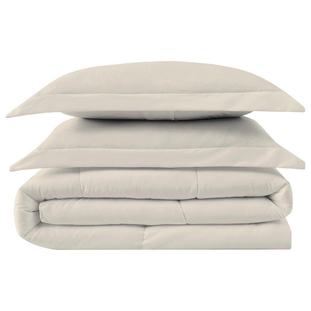Pem America Truly Calm Antimicrobial 3-Piece King Comforter Set in Khaki, , large