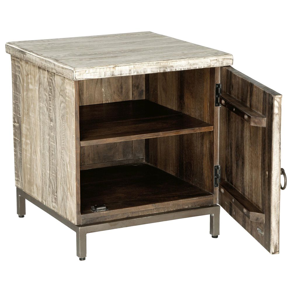 Ashley Laddford Accent Cabinet in Antique Brown and Whitewash, , large