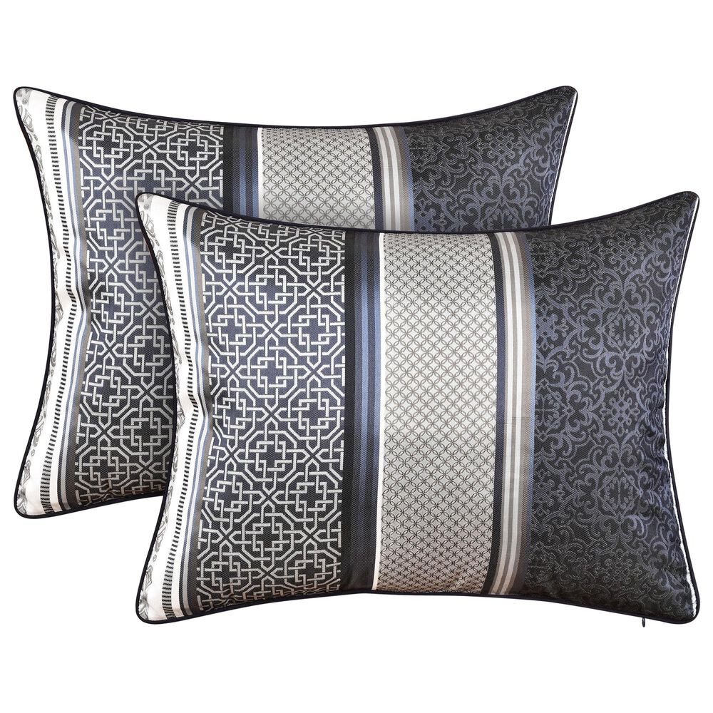 Royal Court Carlisle 3-Piece Full/Queen Comforter Set in Indigo, , large