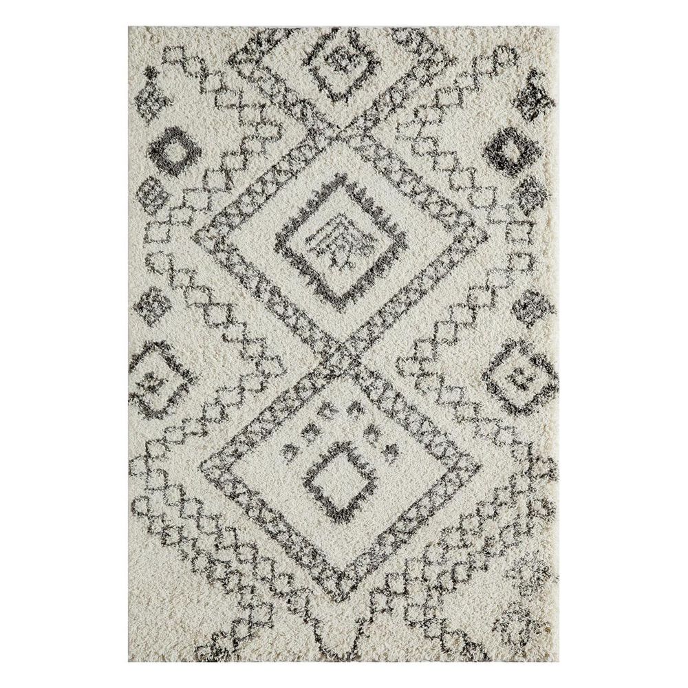 Living Essentials Maya MAY-05 5"3" x 7"6" Ivory Area Rug, , large