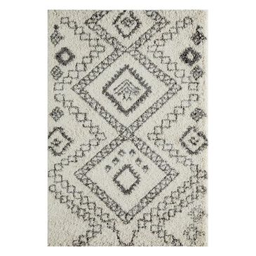 Living Essentials Maya MAY-05 5"3" x 7"6" Ivory Area Rug, , large