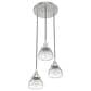 Hunter Cypress Grove 3-Light Cluster in Brushed Nickel, , large