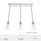 Hunter Lochmeade 29" 3-Light Linear Pendant Cluster in Brushed Nickel, , large