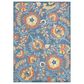 Other Aloha Blue and Rose 9" x 12" Indoor/Outdoor Area Rug, , large