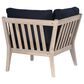 Linon Home Decor Teagon Patio Corner Chair in Navy, , large