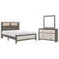 Crown Mark Rhett 3-Piece Queen Platform Bedroom Set in Gray and White, , large