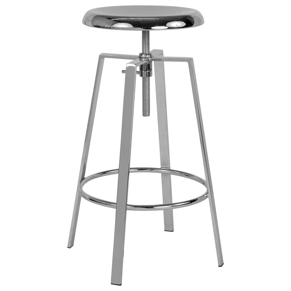 Flash Furniture Toledo Swivel Adjustable Barstool in Gray, , large