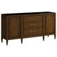 Vantage Eave Credenza in Hazelnut and Black, , large