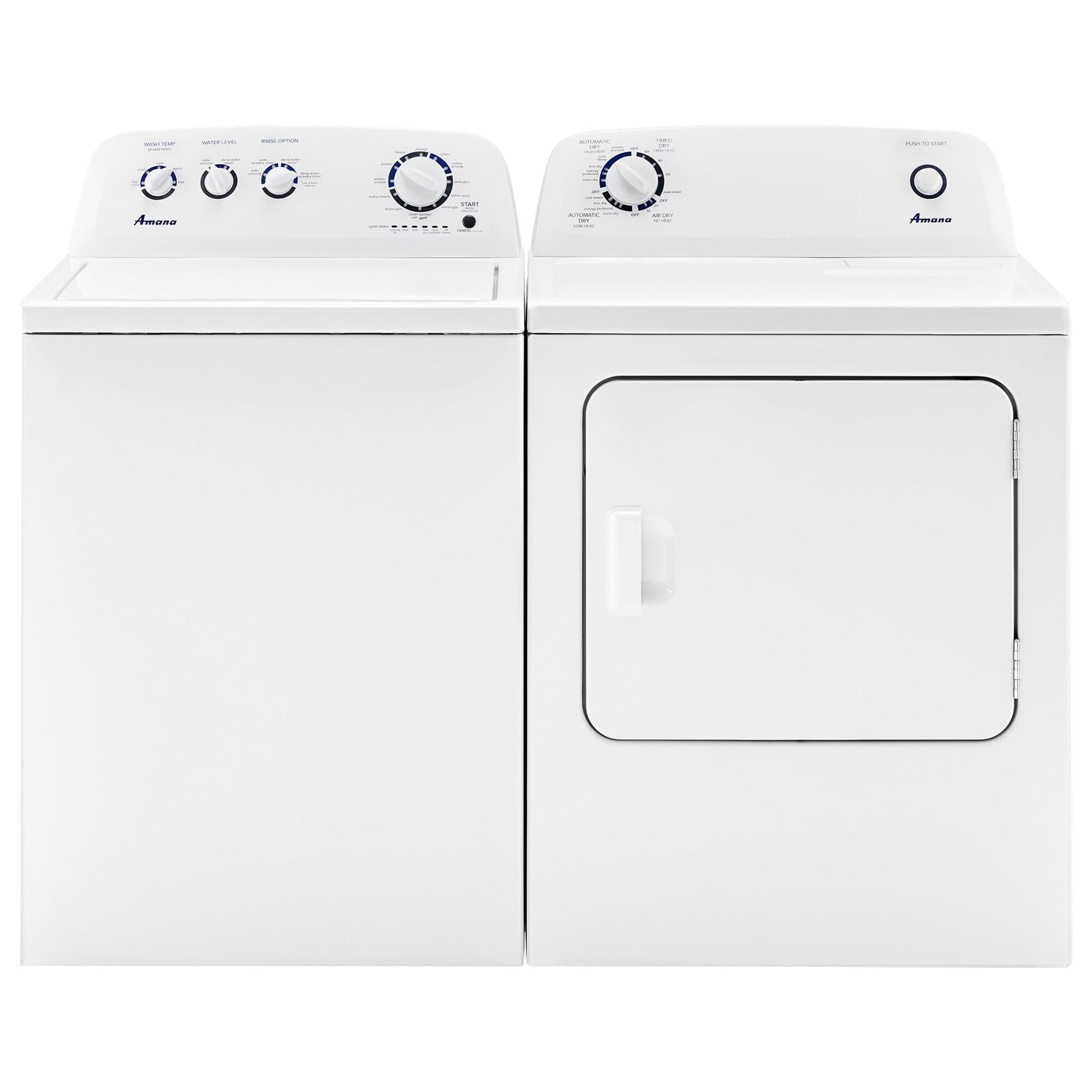 Amana washer outlet and gas dryer