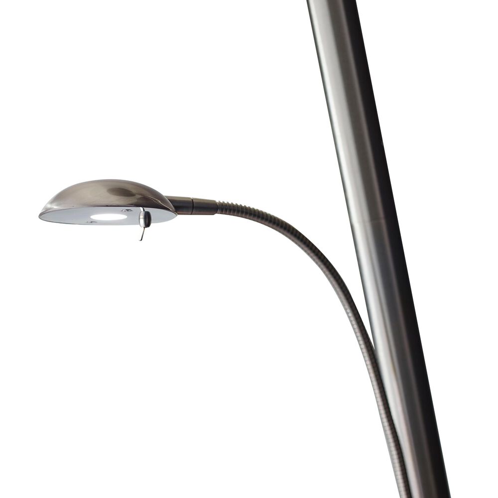 Adesso Stellar LED Combo Torchiere in Brushed Steel, , large