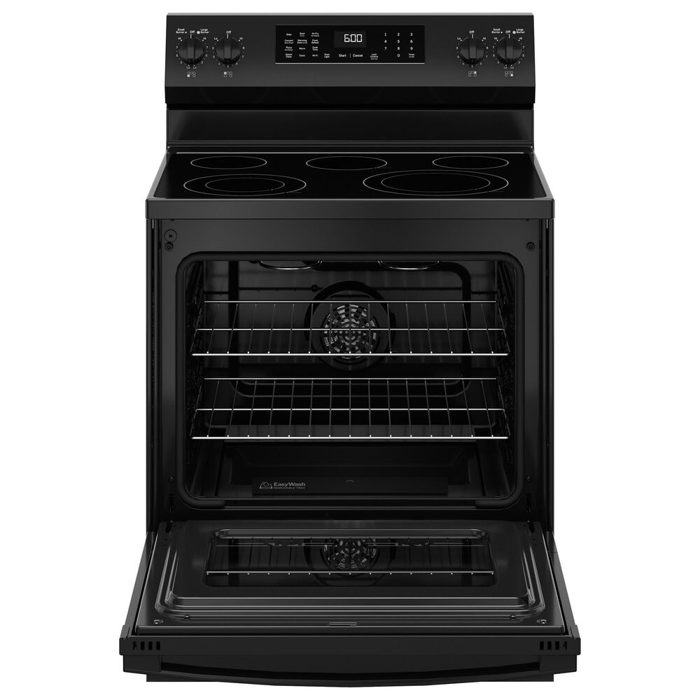 GE Appliances 30&quot; Freestanding Electric Range with Convection in Black, , large