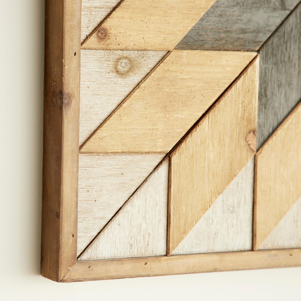 Maple and Jade 30&quot; x 30&quot; Southwest Abstract Wall Decor in Brown, White and Gray, , large