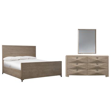 Bernhardt Aventura 3-Piece Queen Bedroom Set in Marcona and Frosted Nickel, , large