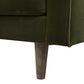 Jennifer Taylor Home Nicholas Stationary Sofa in Olive Green Velvet, , large