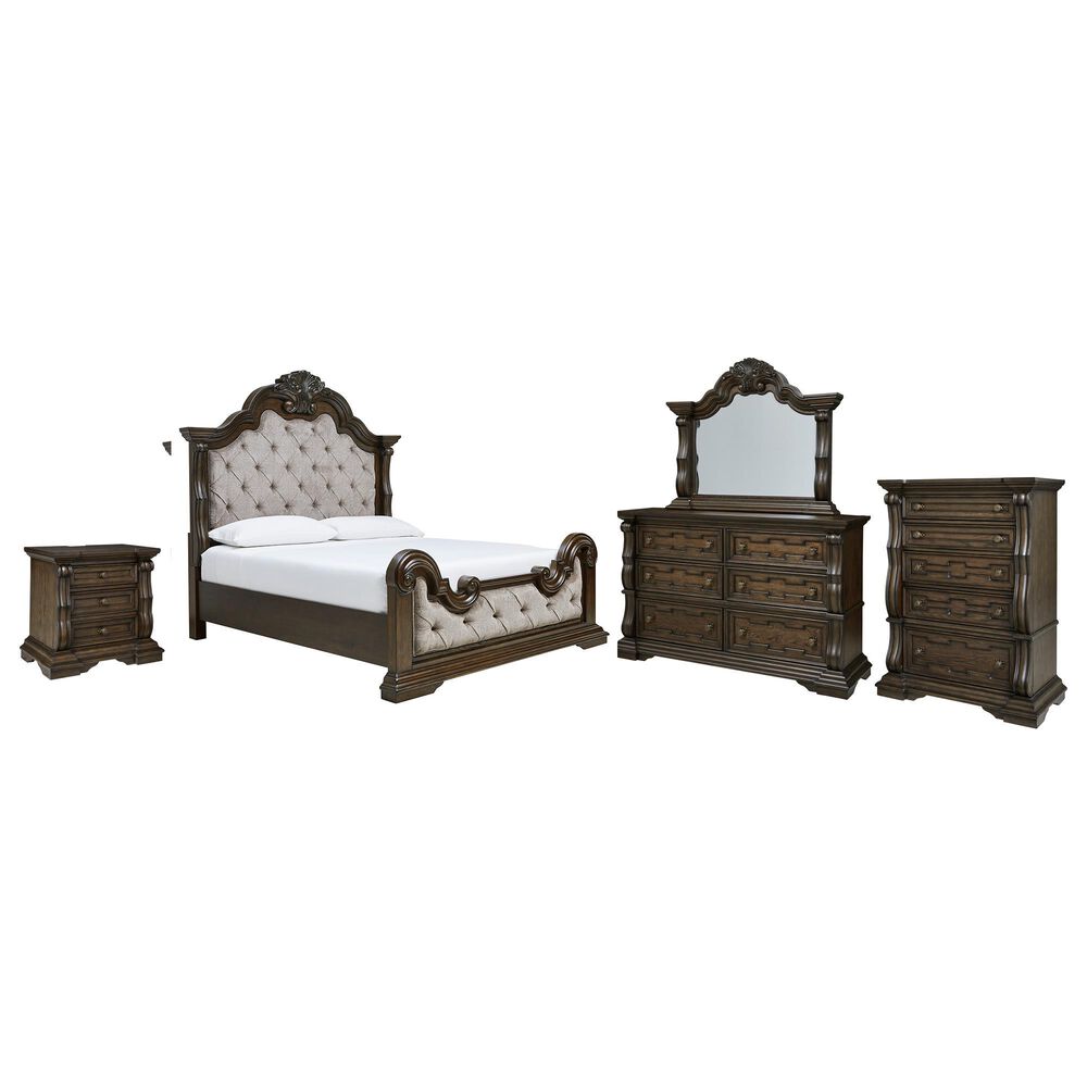 Millenium Maylee 5-Piece King Bedroom Set in Brown, , large