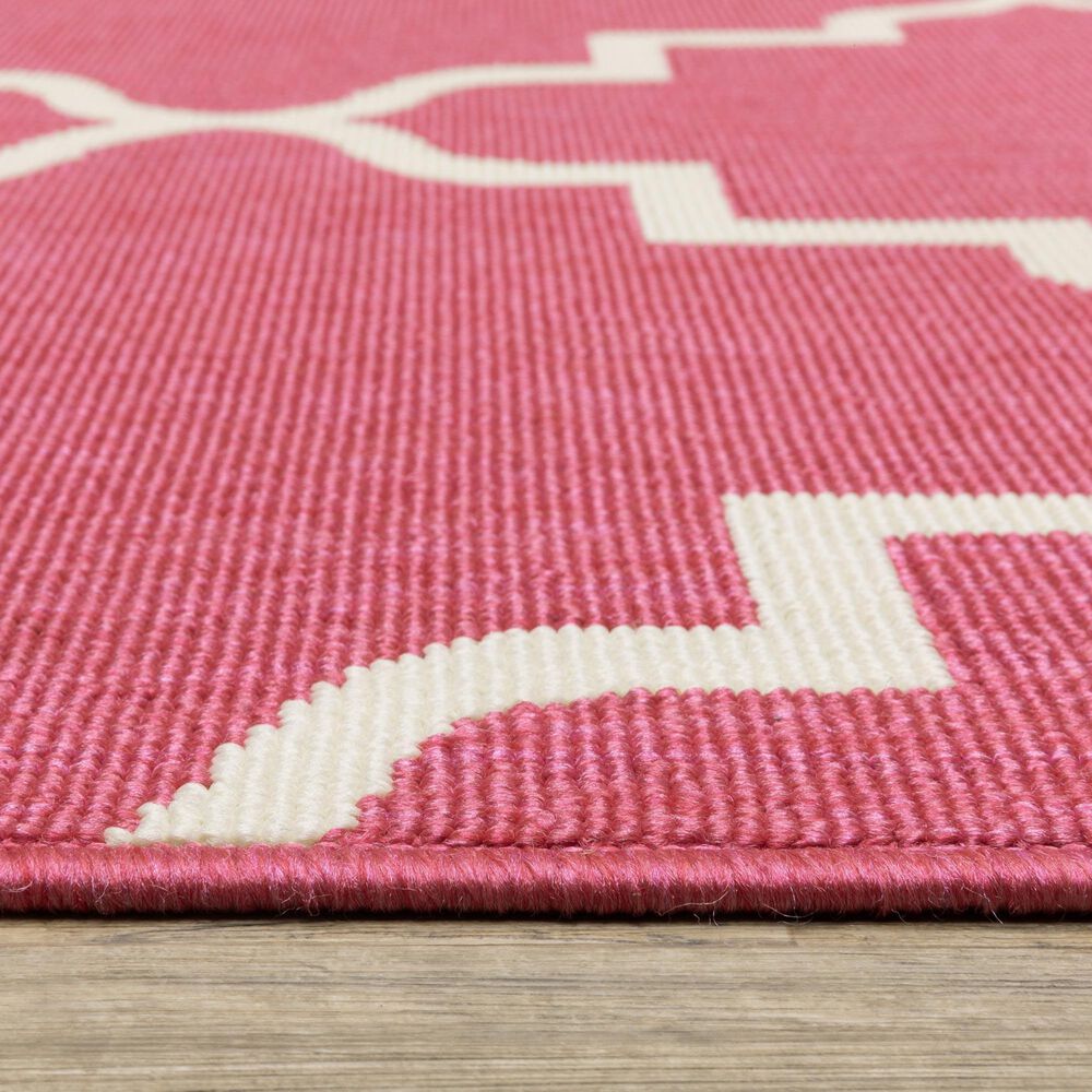 Oriental Weavers Havana Pink and Ivory 9'10" x 12'10" Indoor/Outdoor Area Rug, , large