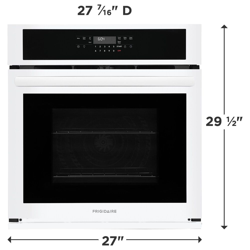Frigidaire 27" Single Wall Oven with Air Fry in White, , large