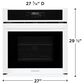 Frigidaire 27" Single Wall Oven with Air Fry in White, , large
