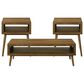 Mayberry Hill Malibu 3-Piece Occasional Table Set in Walnut, , large