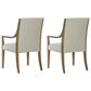 Hooker Furniture Chapman Upholstered Arm Chair in Beige (Set of 2), , large