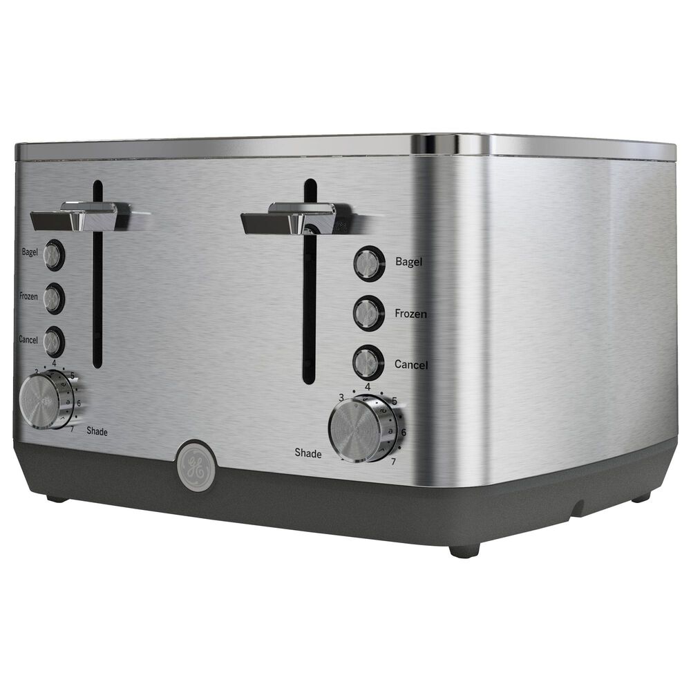 GE Appliances 4-Slice Toaster in Stainless Steel, , large