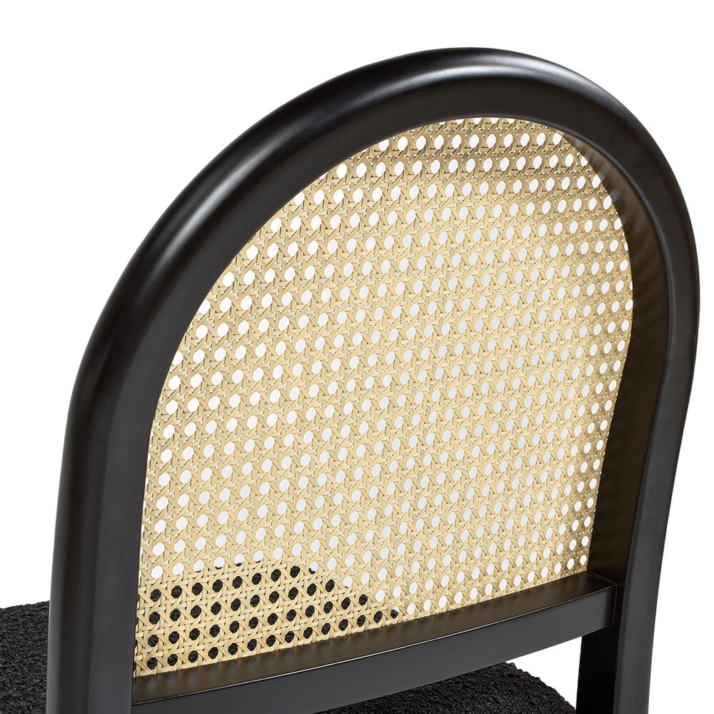Jennifer Taylor Home Panama Side Chair with Ebony Black Cushion in Black and Natural (Set of 2), , large