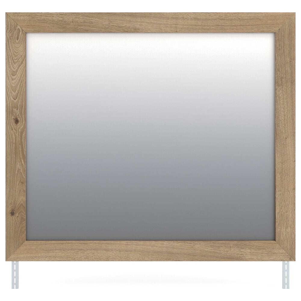 Ashley Brozmont Dresser Mirror in Natural Brown, , large