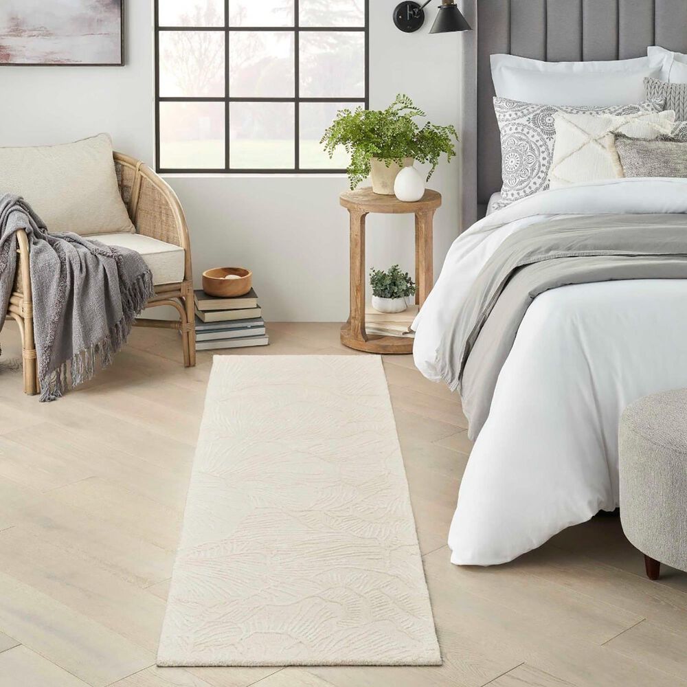 Nourison Avra 2&#39;3&quot; x 7&#39;6&quot; Ivory Runner, , large