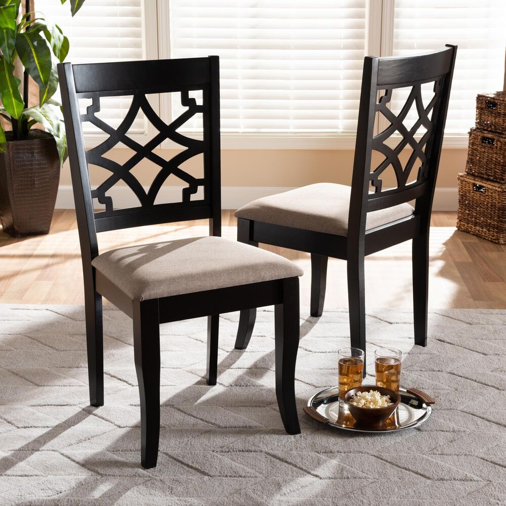 Baxton Studio Mael Side Chair in Espresso Brown (Set of 2), , large