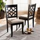 Baxton Studio Mael Side Chair in Espresso Brown (Set of 2), , large