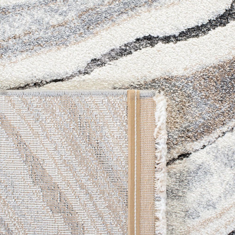 Safavieh Cyrus Shag CYR124A 4&#39;5&quot; x 6&#39;5&quot; Ivory and Grey Area Rug, , large