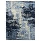Amer Rugs Hermitage Abstract 2" x 3" Blue Sapphire Area Rug, , large
