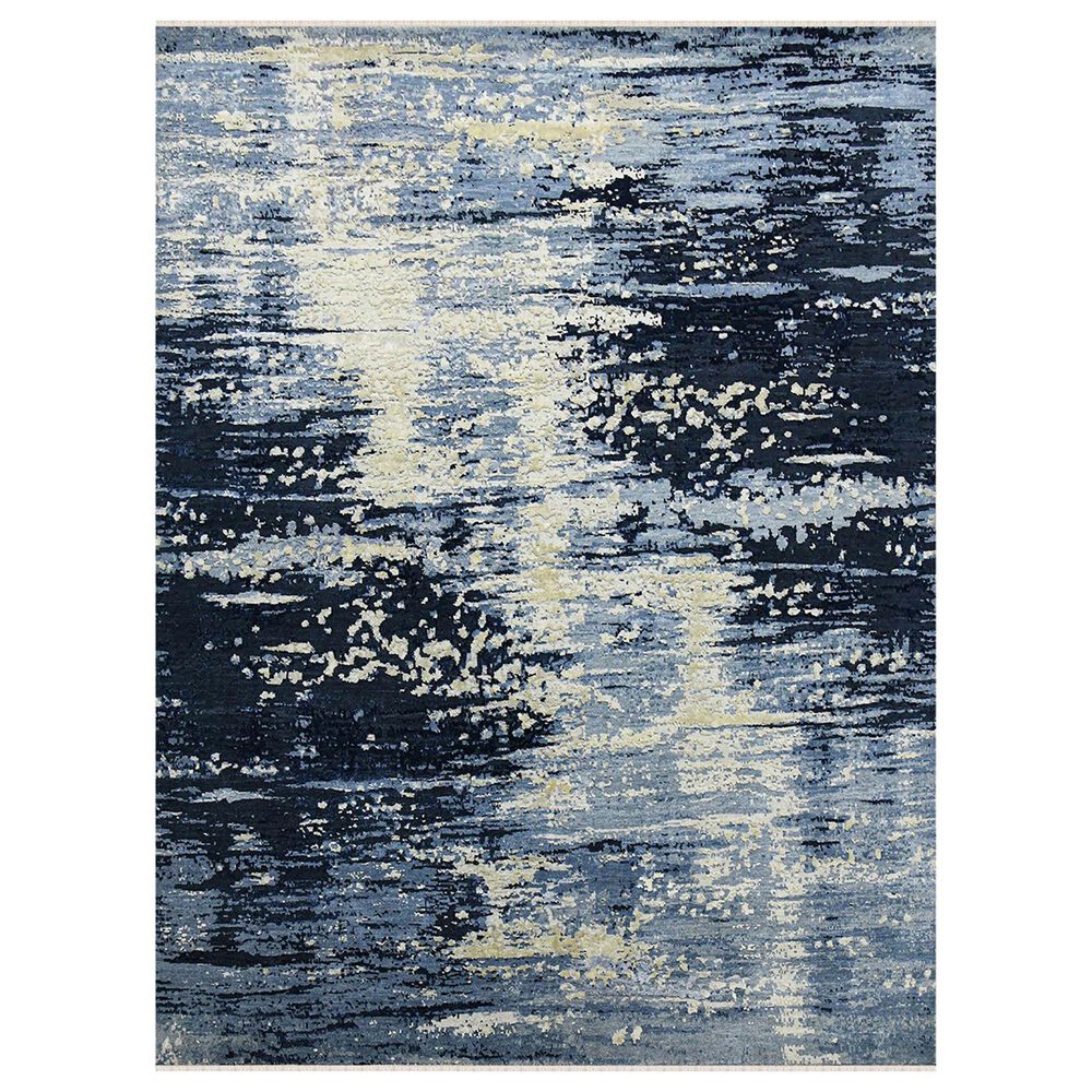 Amer Rugs Hermitage Abstract 2" x 3" Blue Sapphire Area Rug, , large
