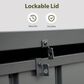 HOMLUX 150-Gallon Outdoor Waterproof Storage Deck Box in Dark Gray, , large